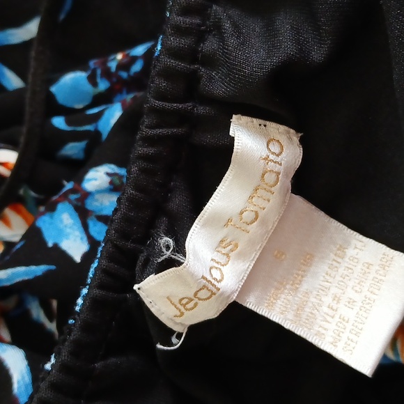 Jealous Tomato blue floral print high low maxi dress size small - Picture 10 of 15
